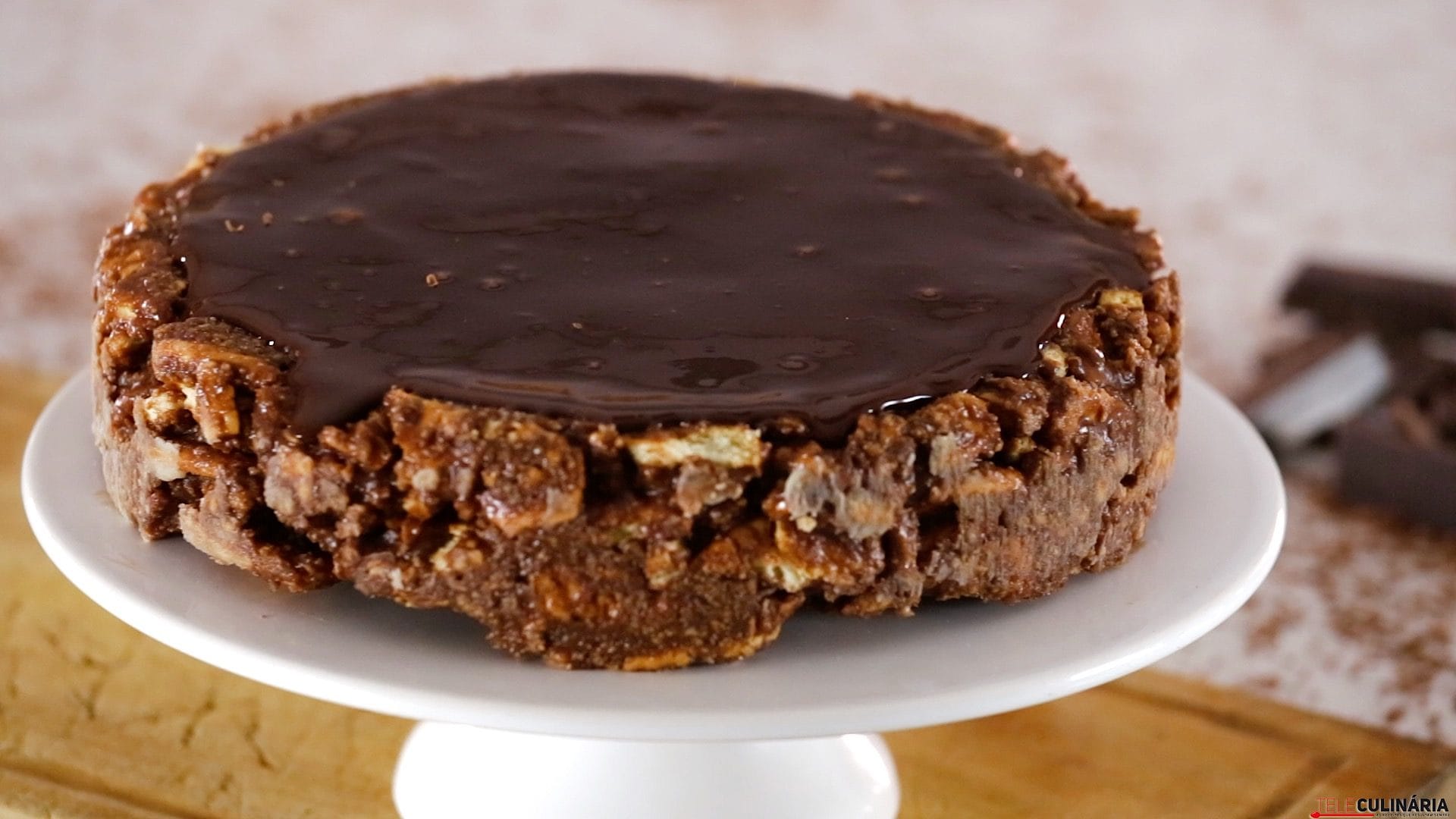 Salame de chocolate enformado