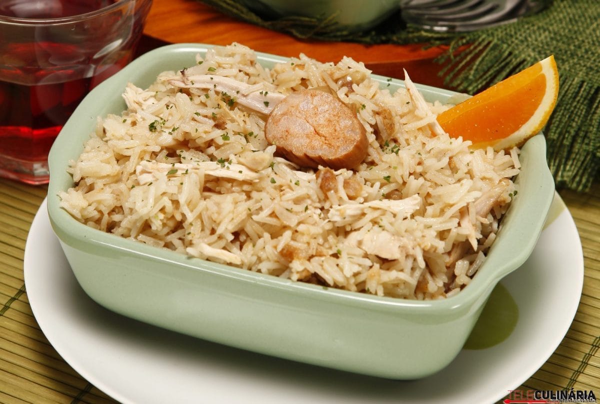 arroz de frango do campo com farinheira
