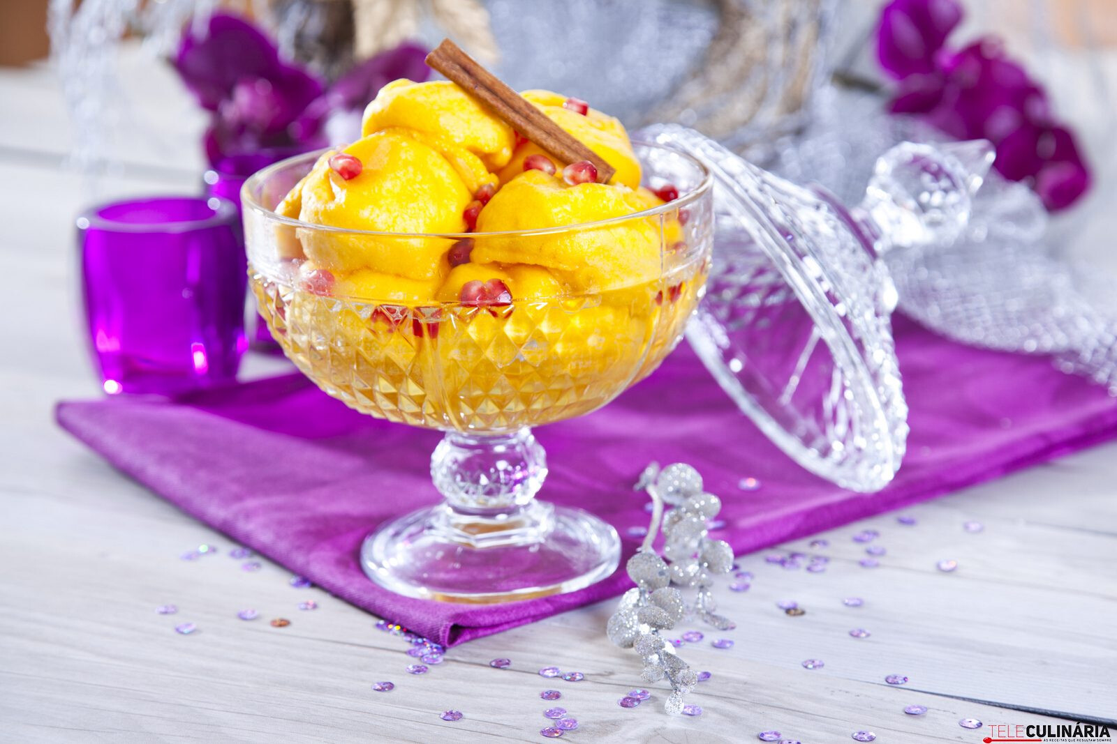 Papos de anjo com romã