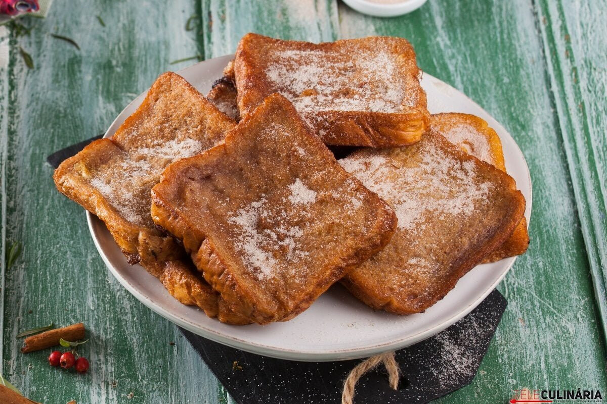 Rabanadas com vinho tinto