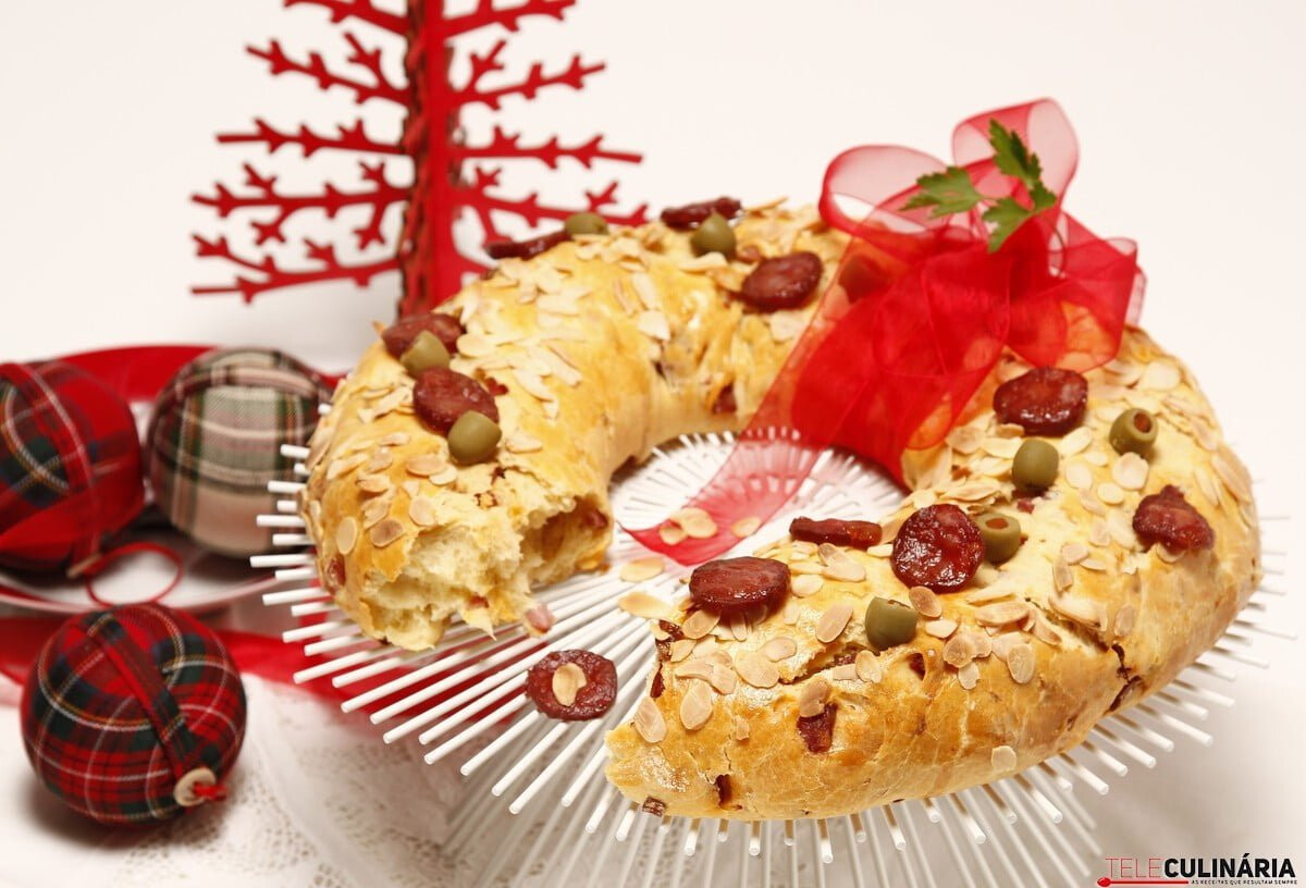 Receita de bolo-rei salgado