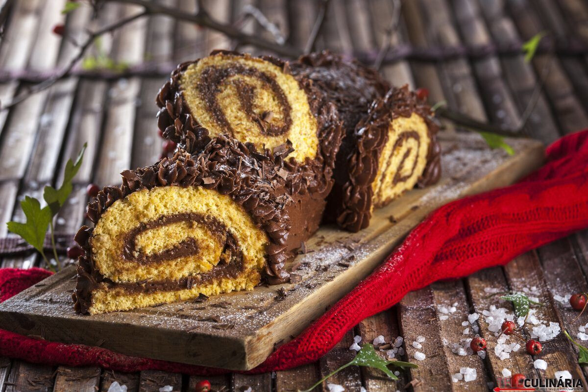 Receita de tronco de natal