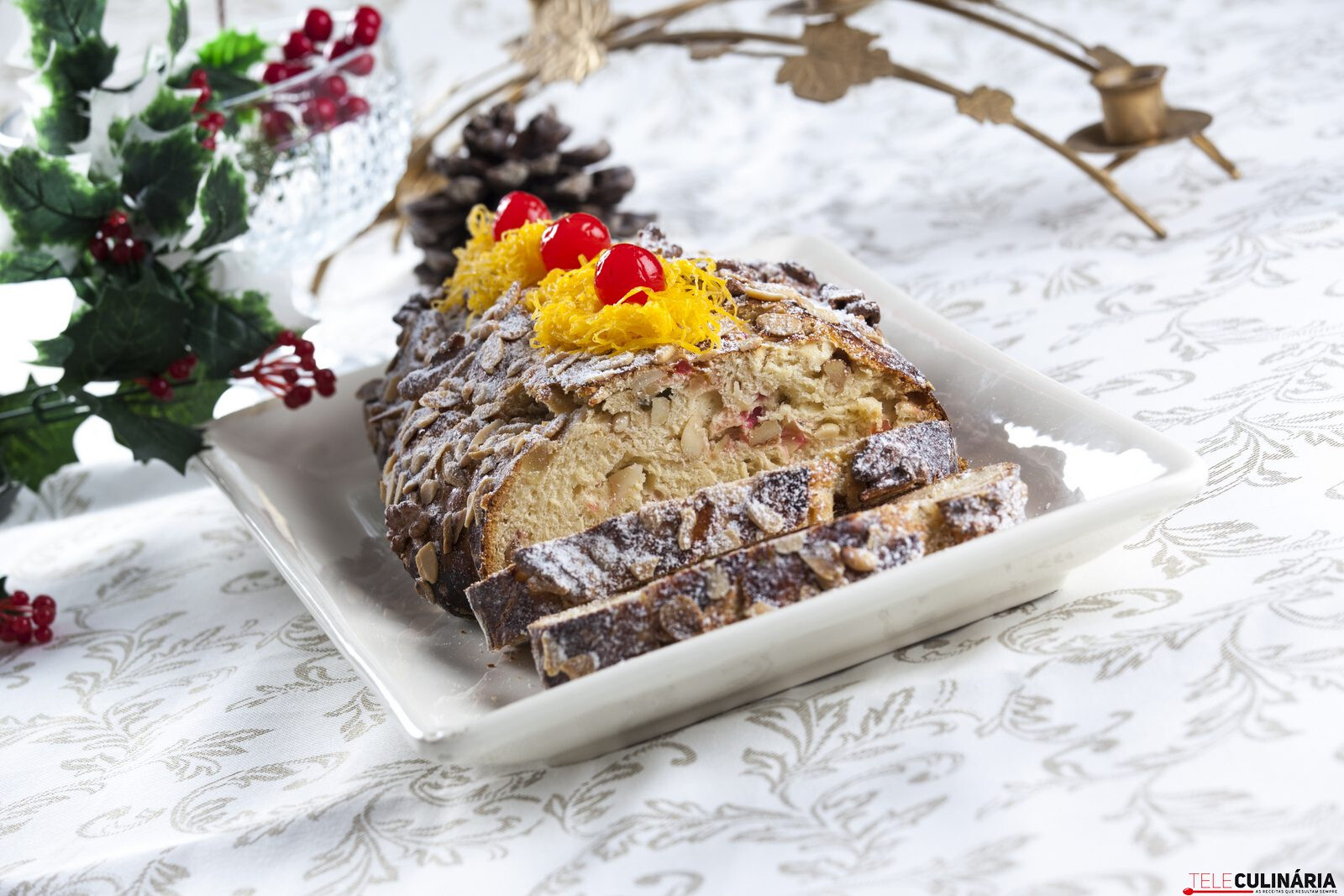 Trança com frutos secos