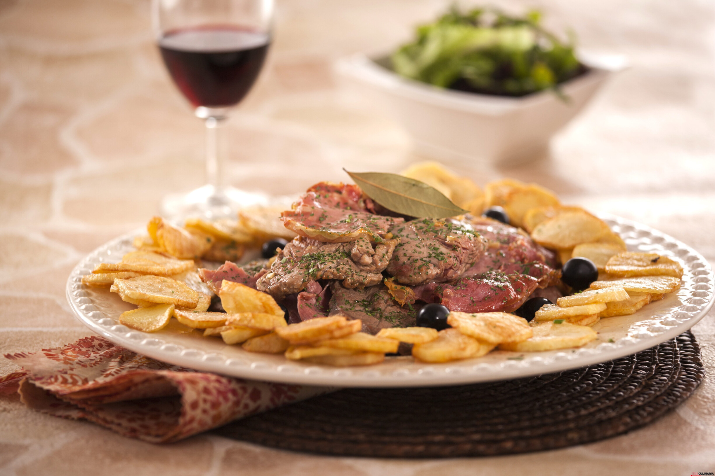 Bifes de vaca à portuguesa