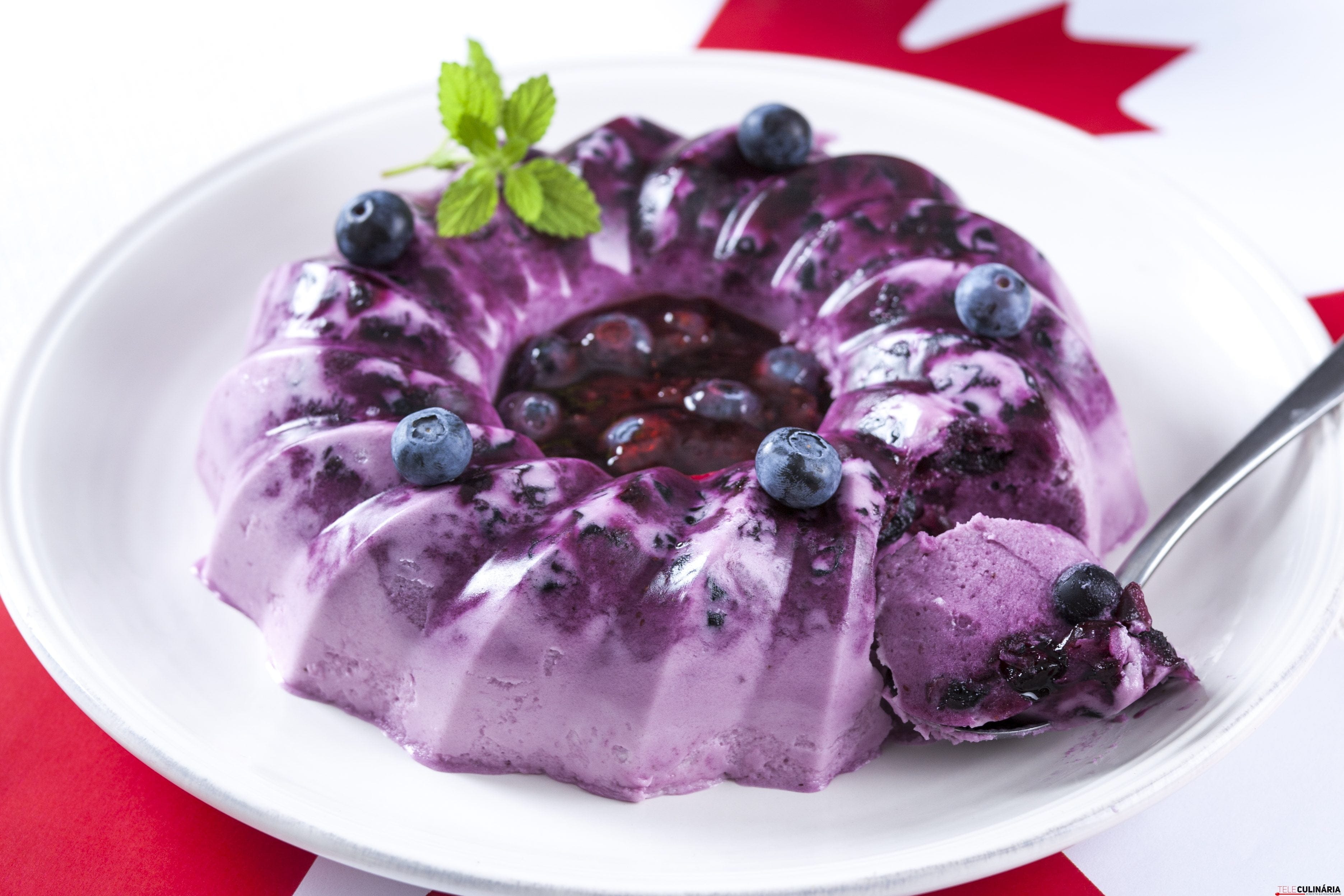 Bavaroise de mirtilos