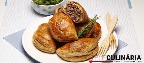 Folhados de carne