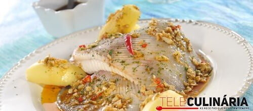 Raia com molho pitau