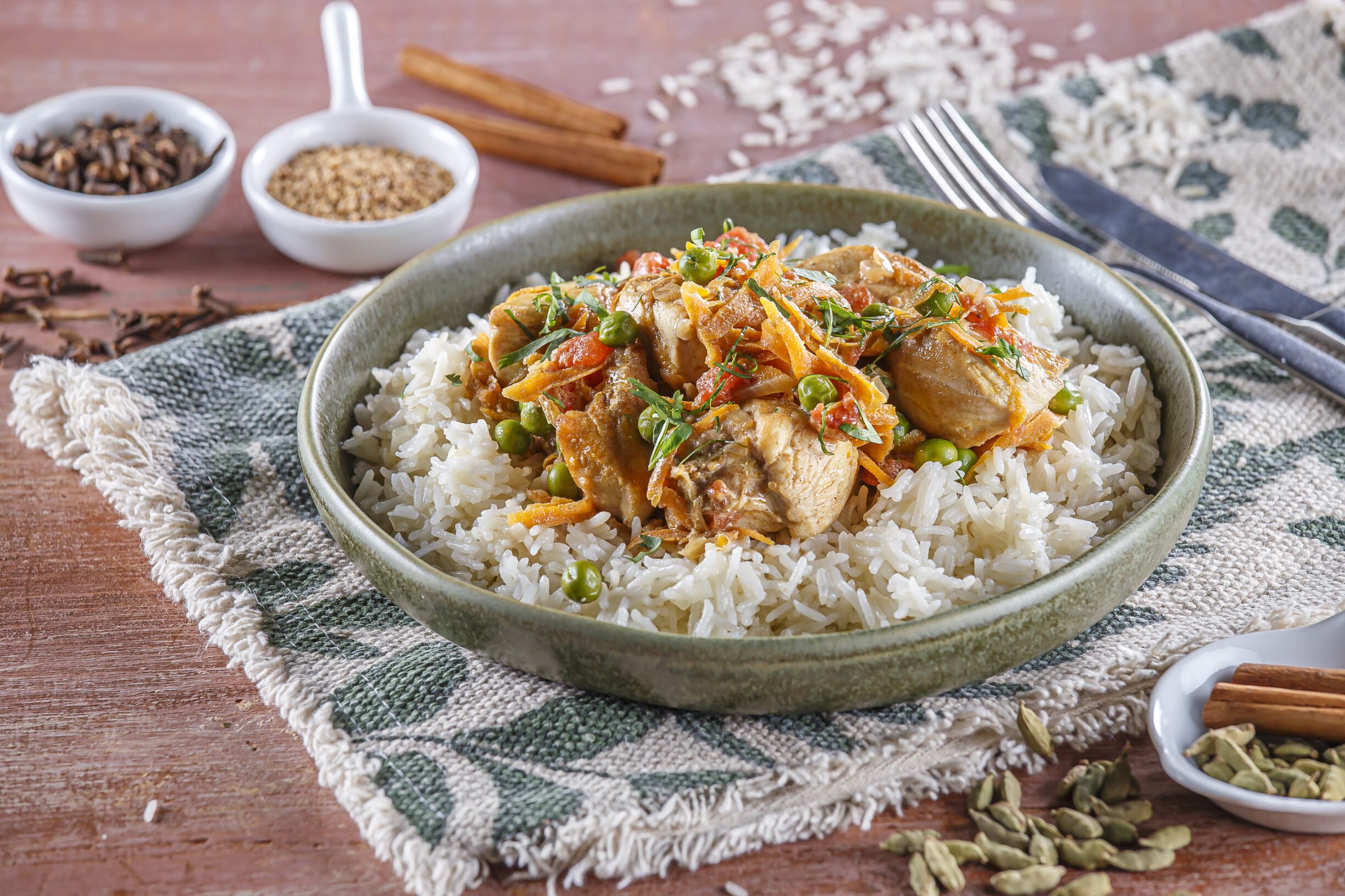 Frango com especiarias