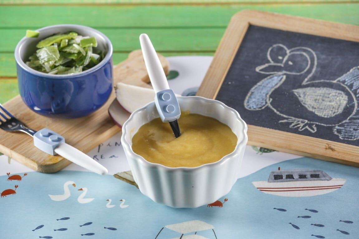 Puré de alho-francês com peito de peru (bebé a partir dos 6 meses)