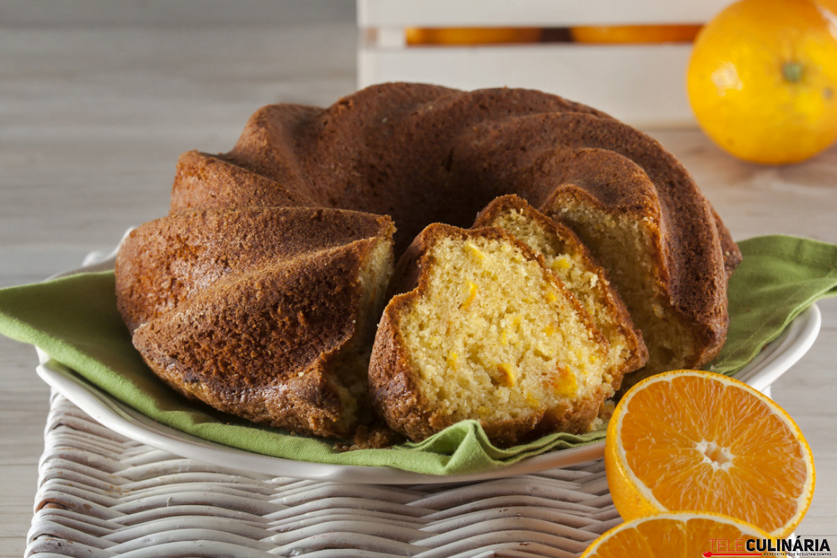 Receita de Bolo de laranja inteira