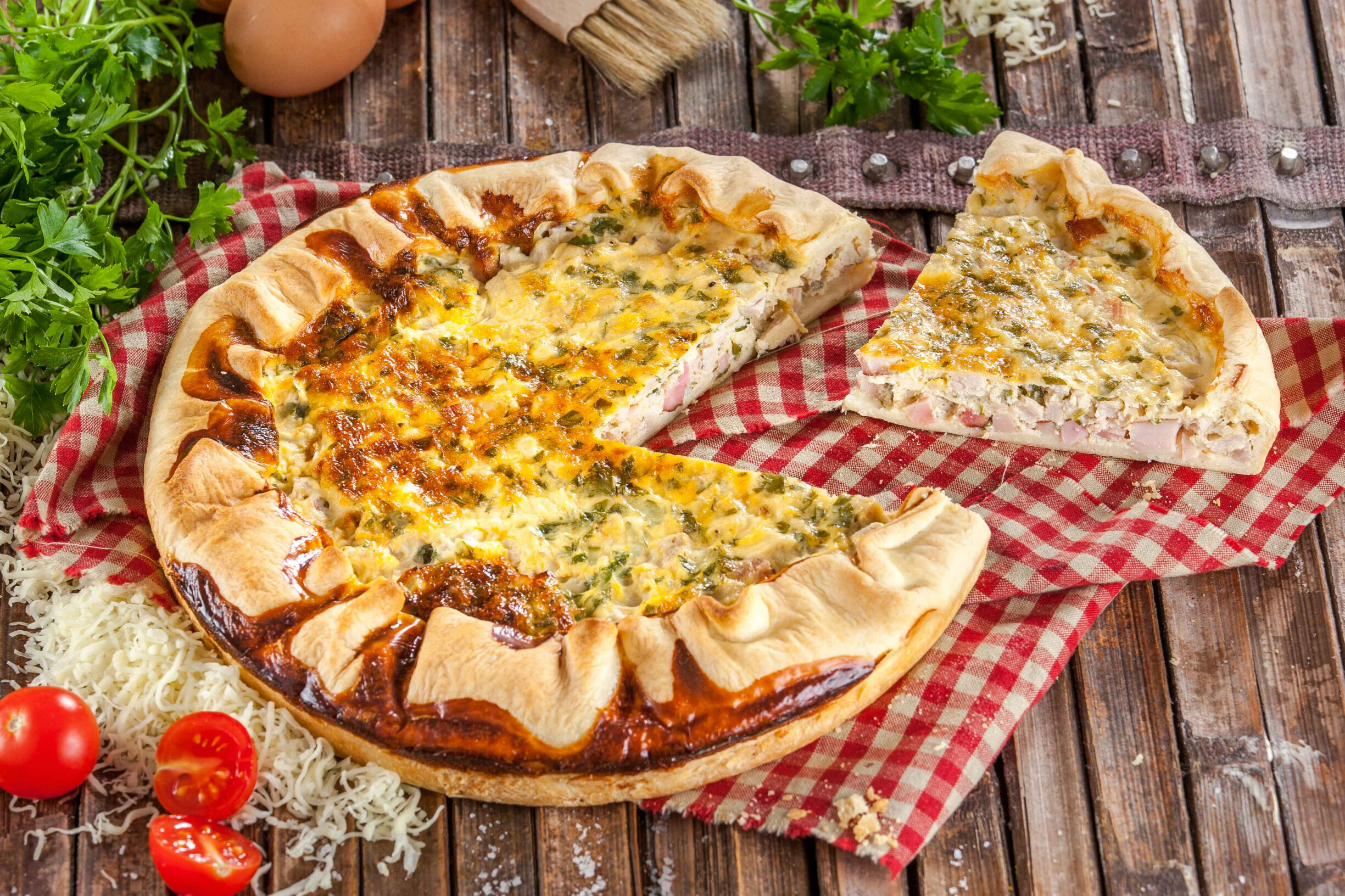 Quiche de carne assada