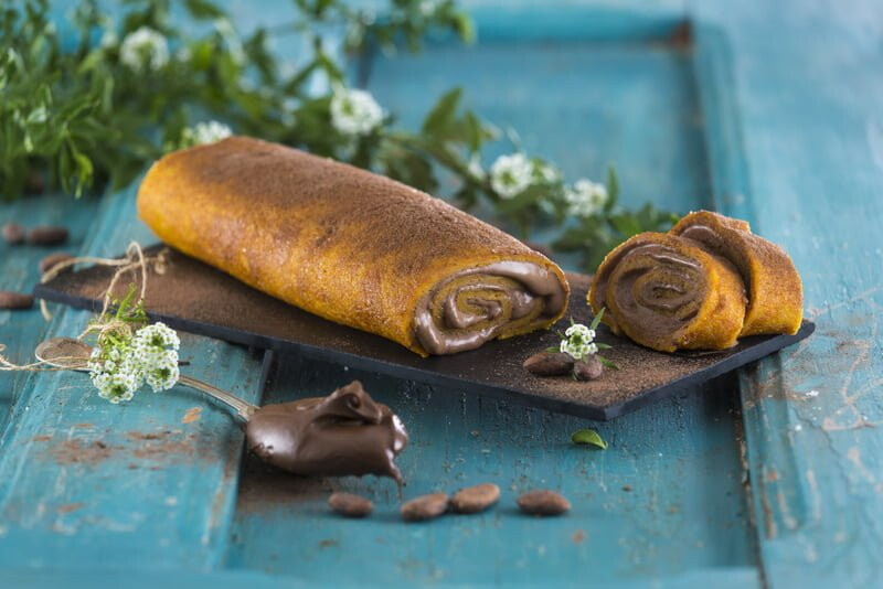 Torta de cenoura com recheio de chocolate