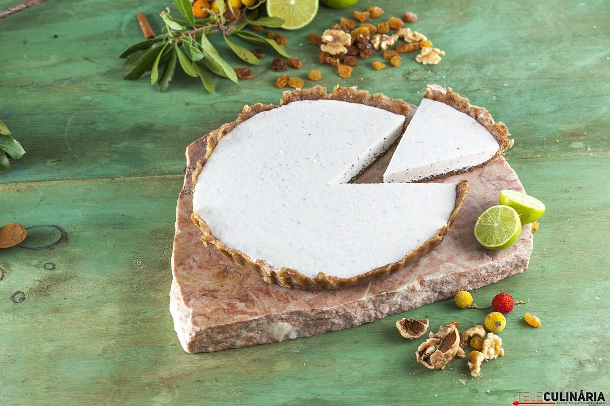 Cheesecake de mirtilos e lima