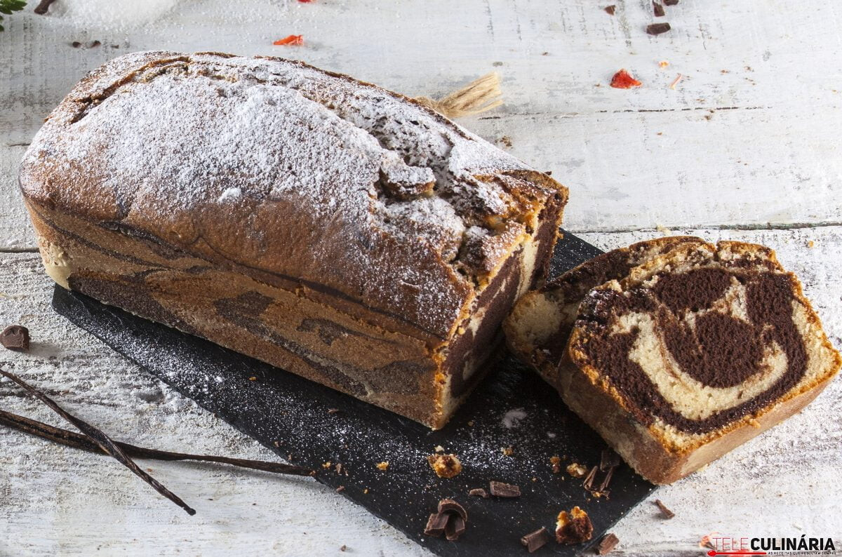 Bolo mármore (sem ovos)