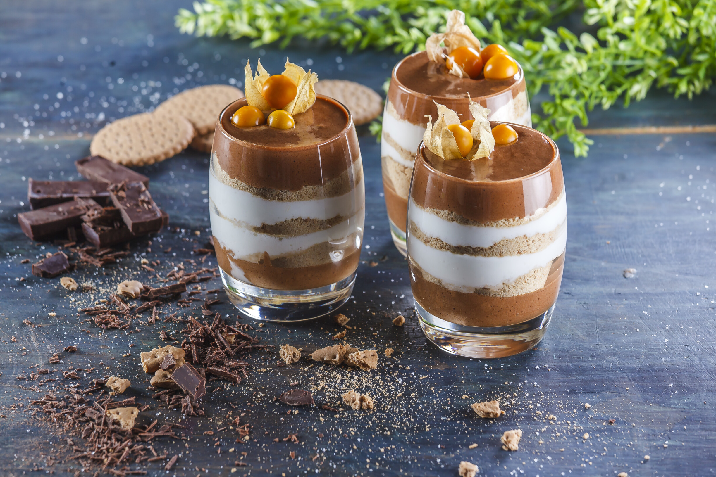 Taça de natas crocantes