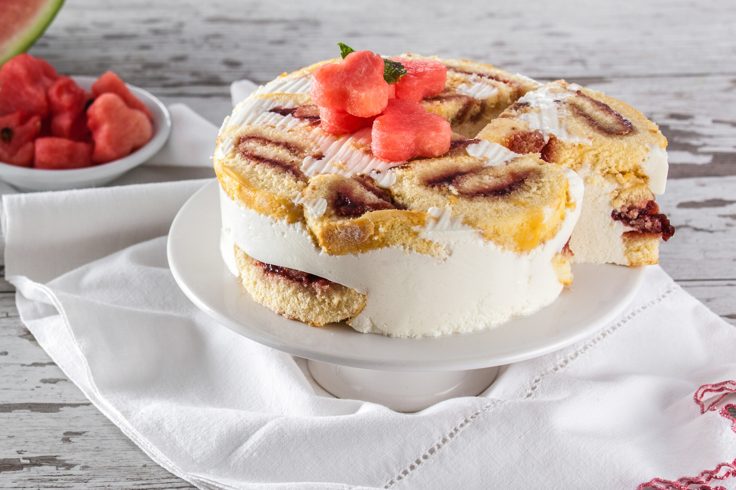 Semifrio de melancia