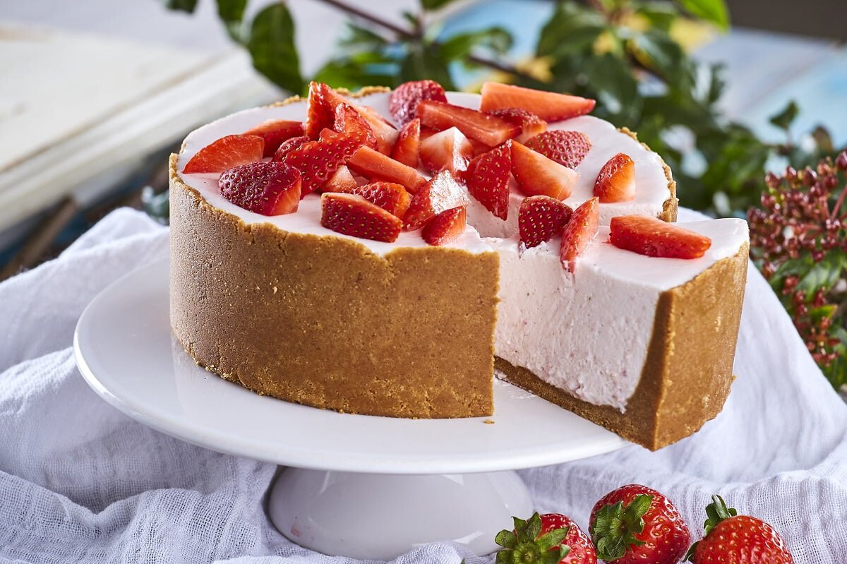 Cheesecake de morangos