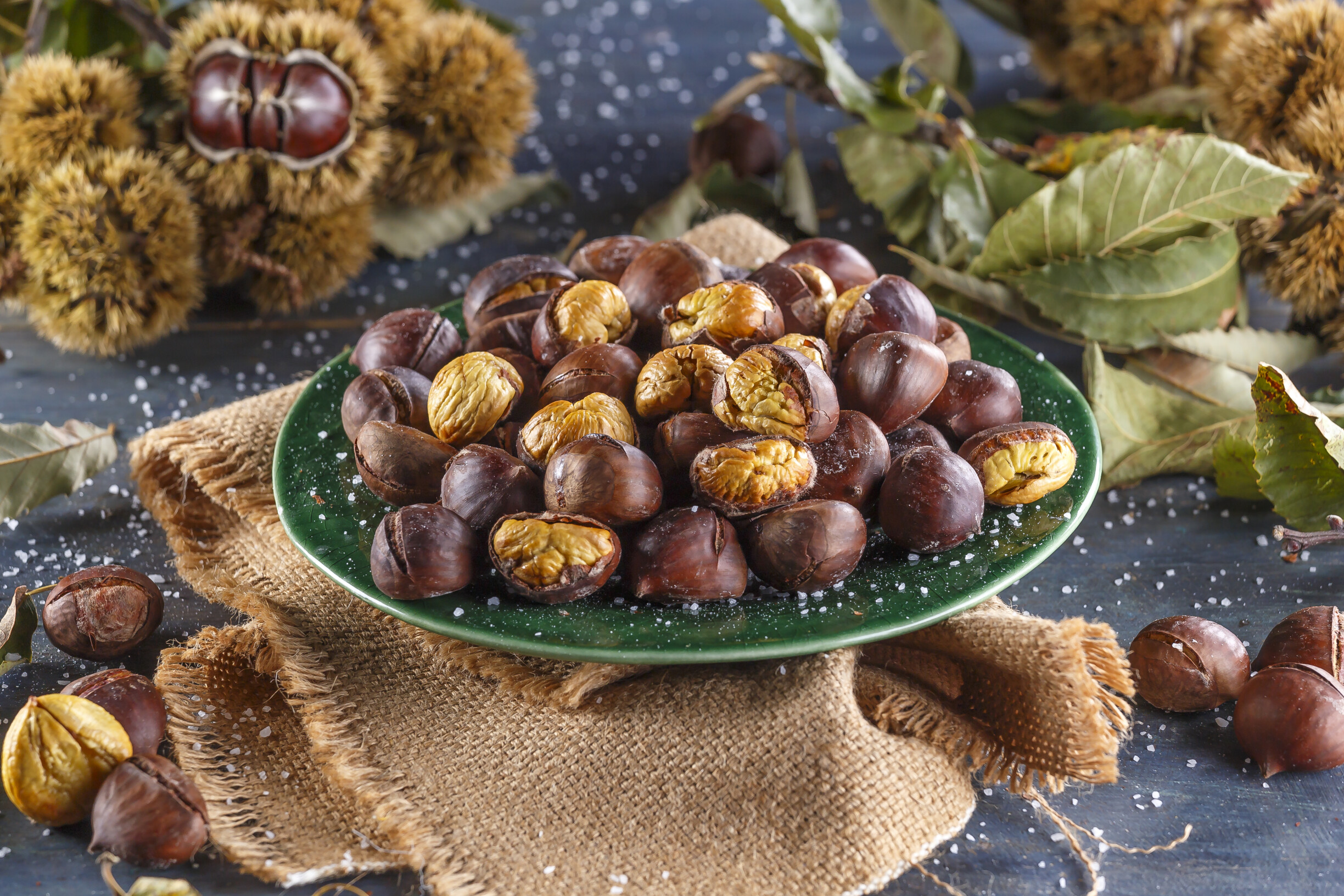 Castanhas portuguesas assadas