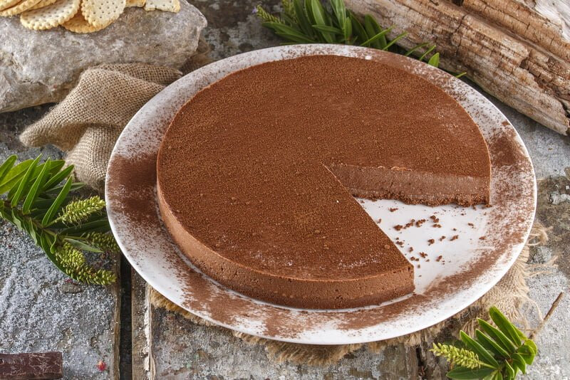 Cheesecake light de chocolate