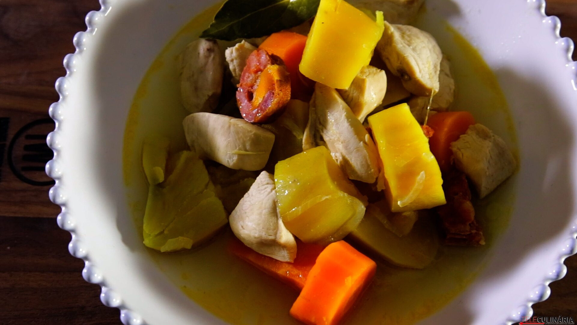 Ensopado de frango com batata-doce