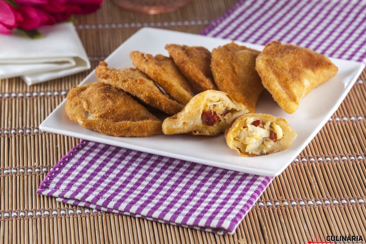 Receita de rissóis de bacalhau