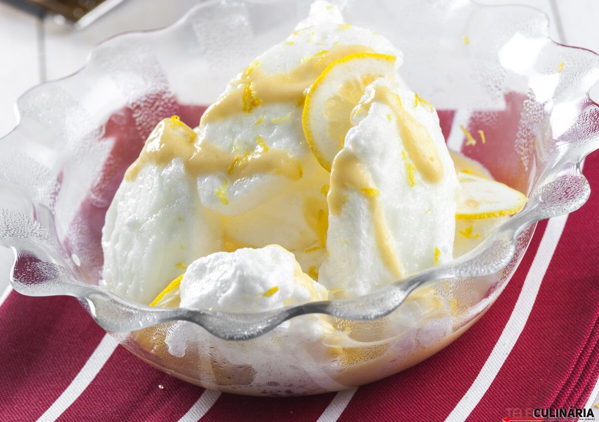 Farófias com creme de limão