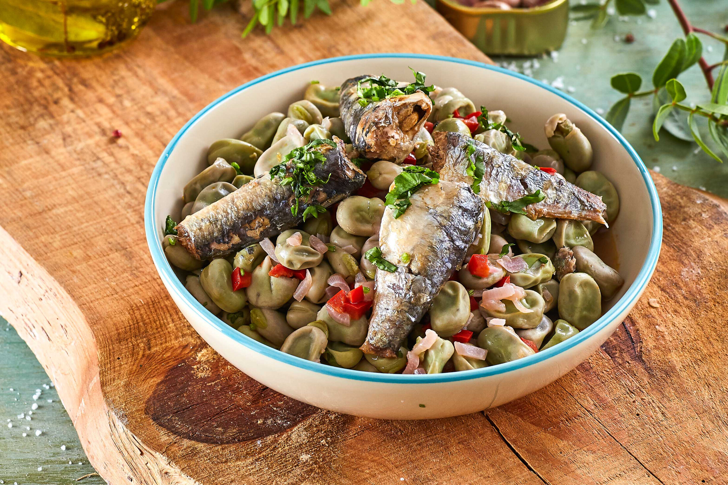 Conserva de sardinhas com favas