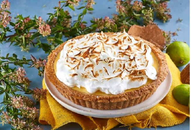 Tarte de coco e lima