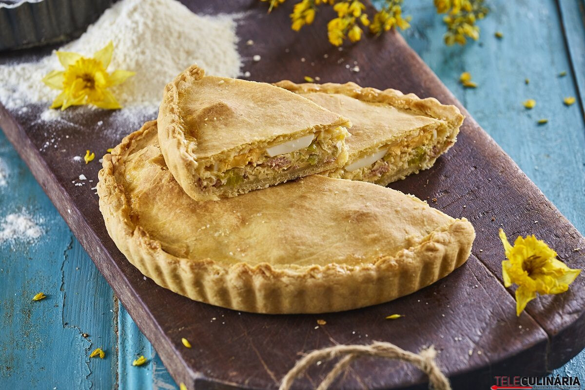 Flamiche de alho-francês