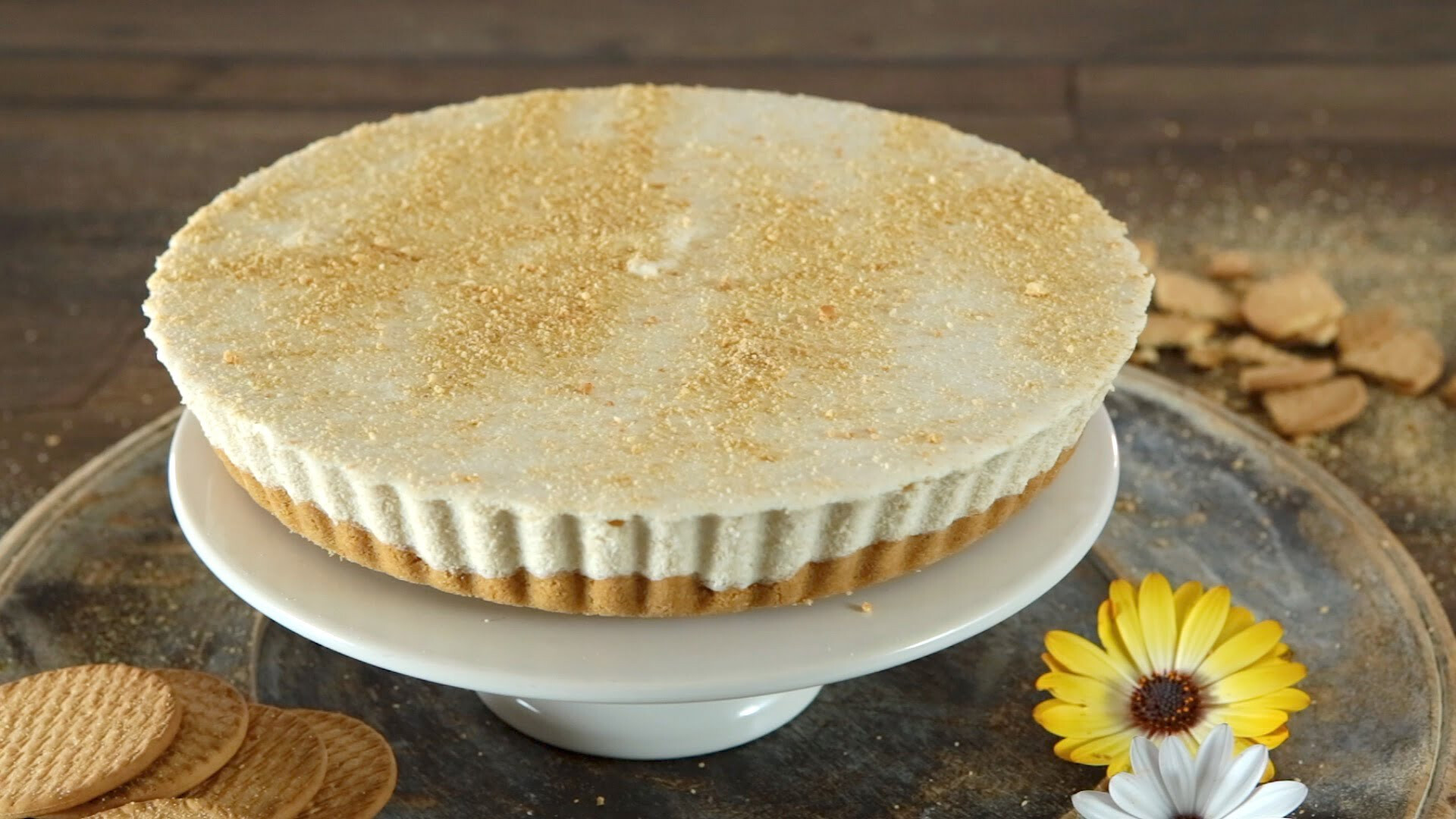 Tarte de bolacha cremosa