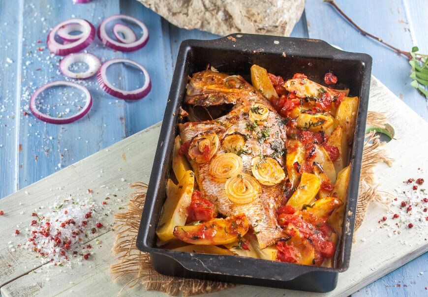 Peixe assado à padeiro - Receita Fácil