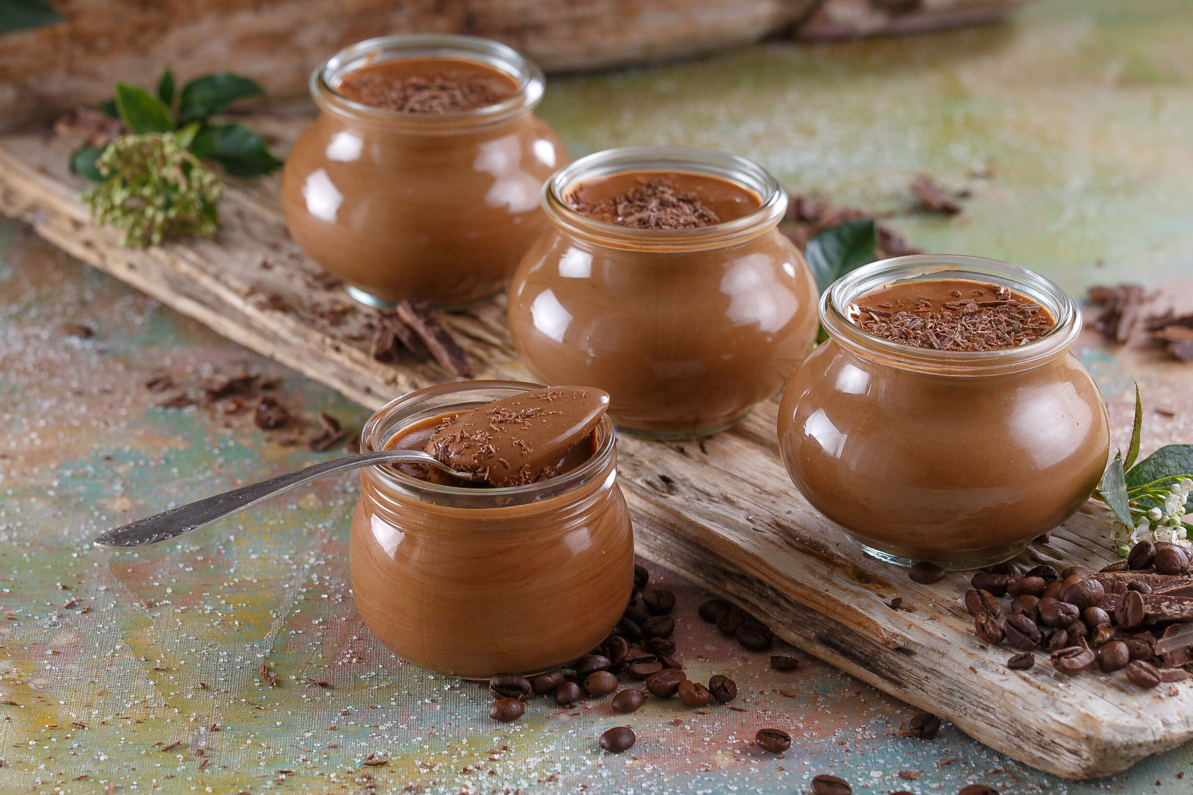 Creme de chocolate e café