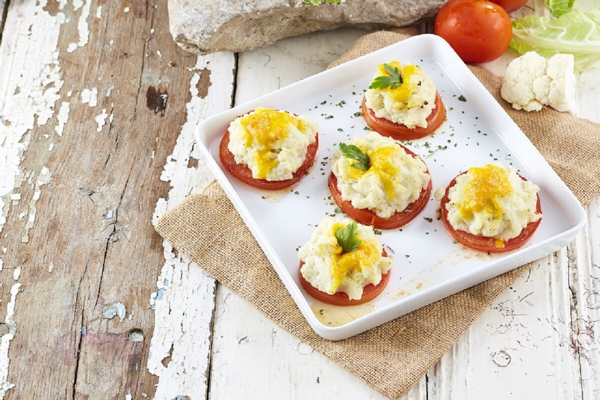 Creme de couve-flor crocante