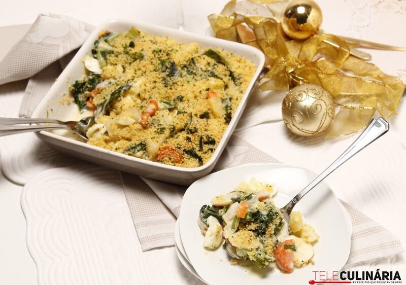 Roupa velha gratinada