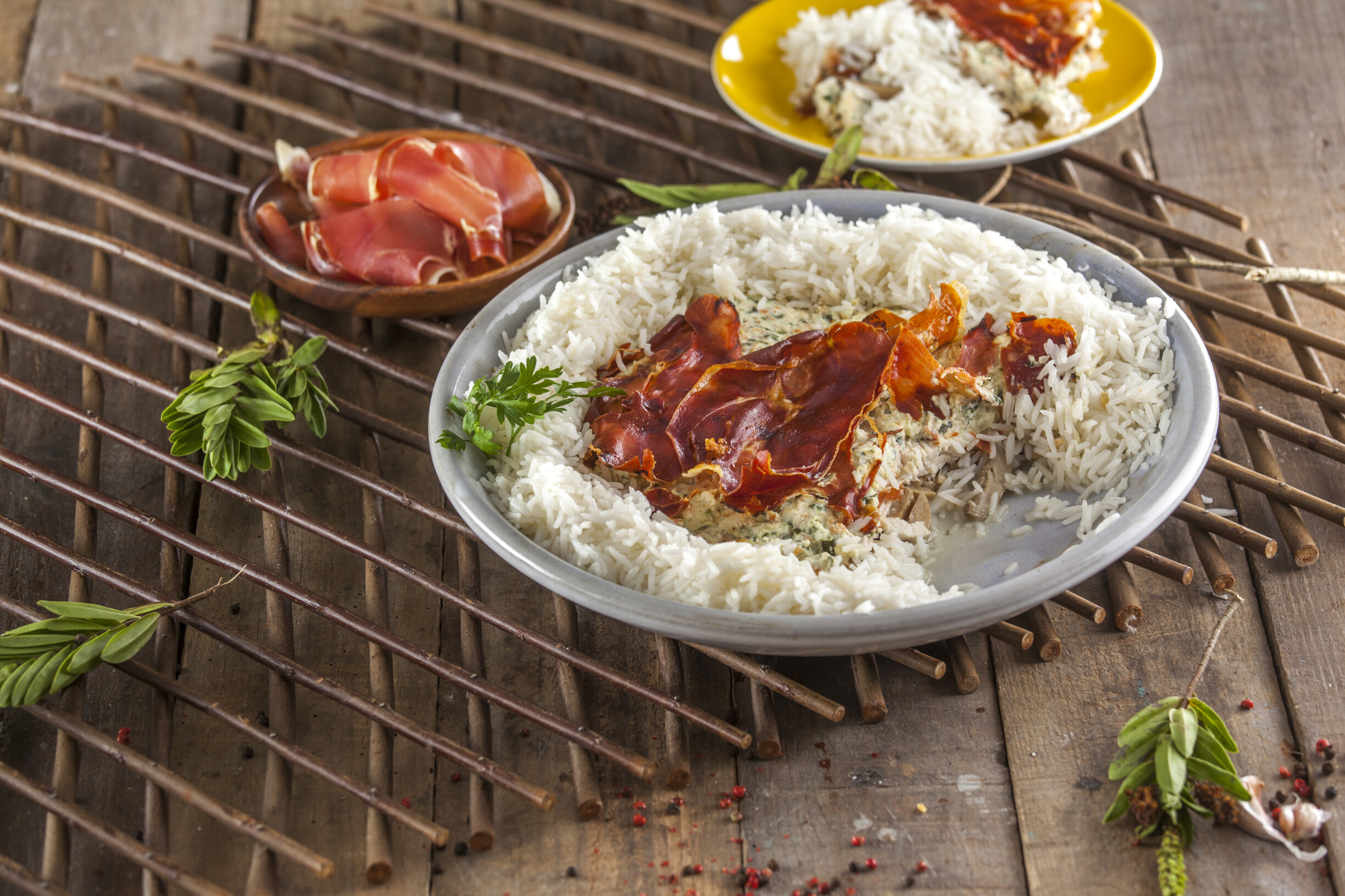 Bifinhos de peru no forno