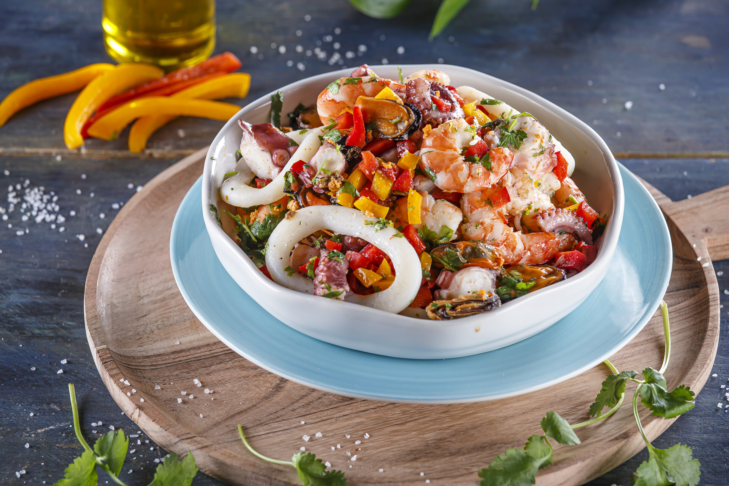 Salada de frutos do mar