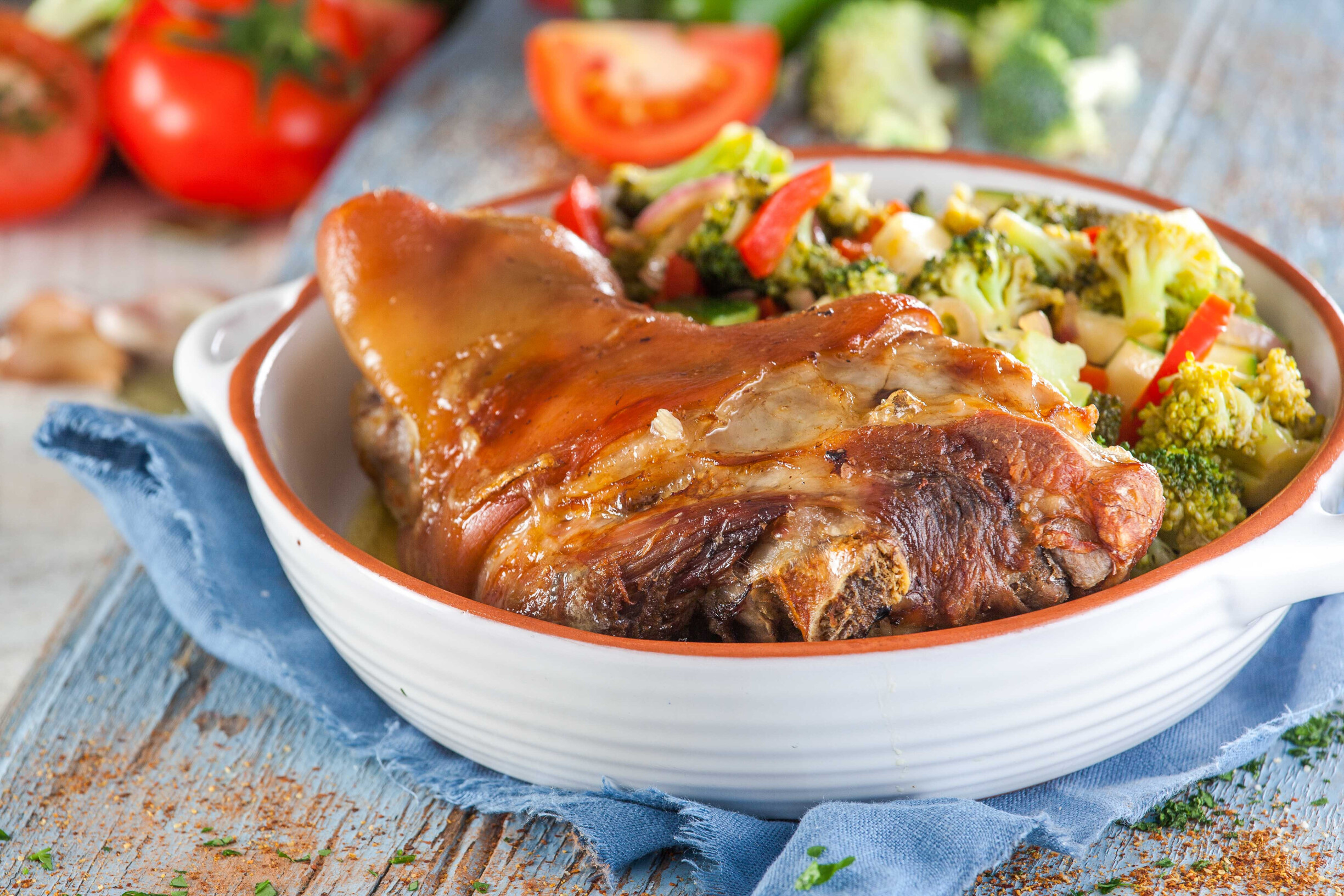 Lacão assado no forno