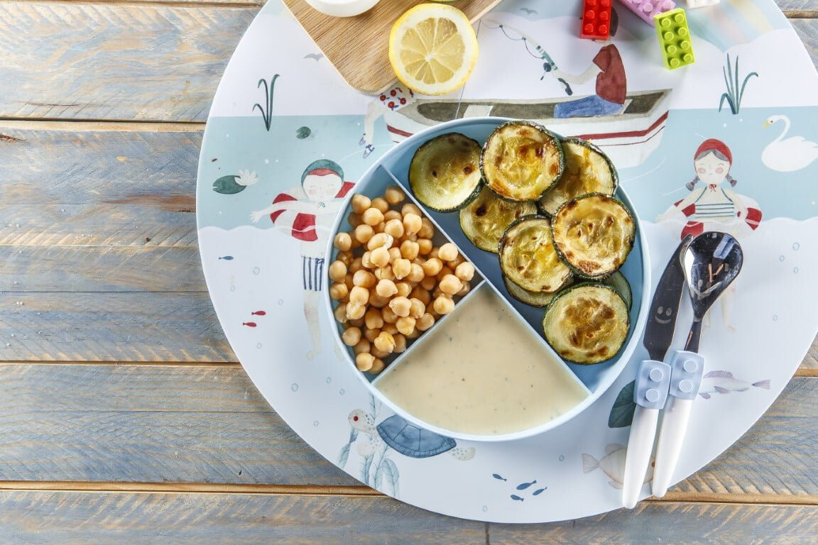 Curgetes com creme de grão (bebé a partir dos 14 meses)