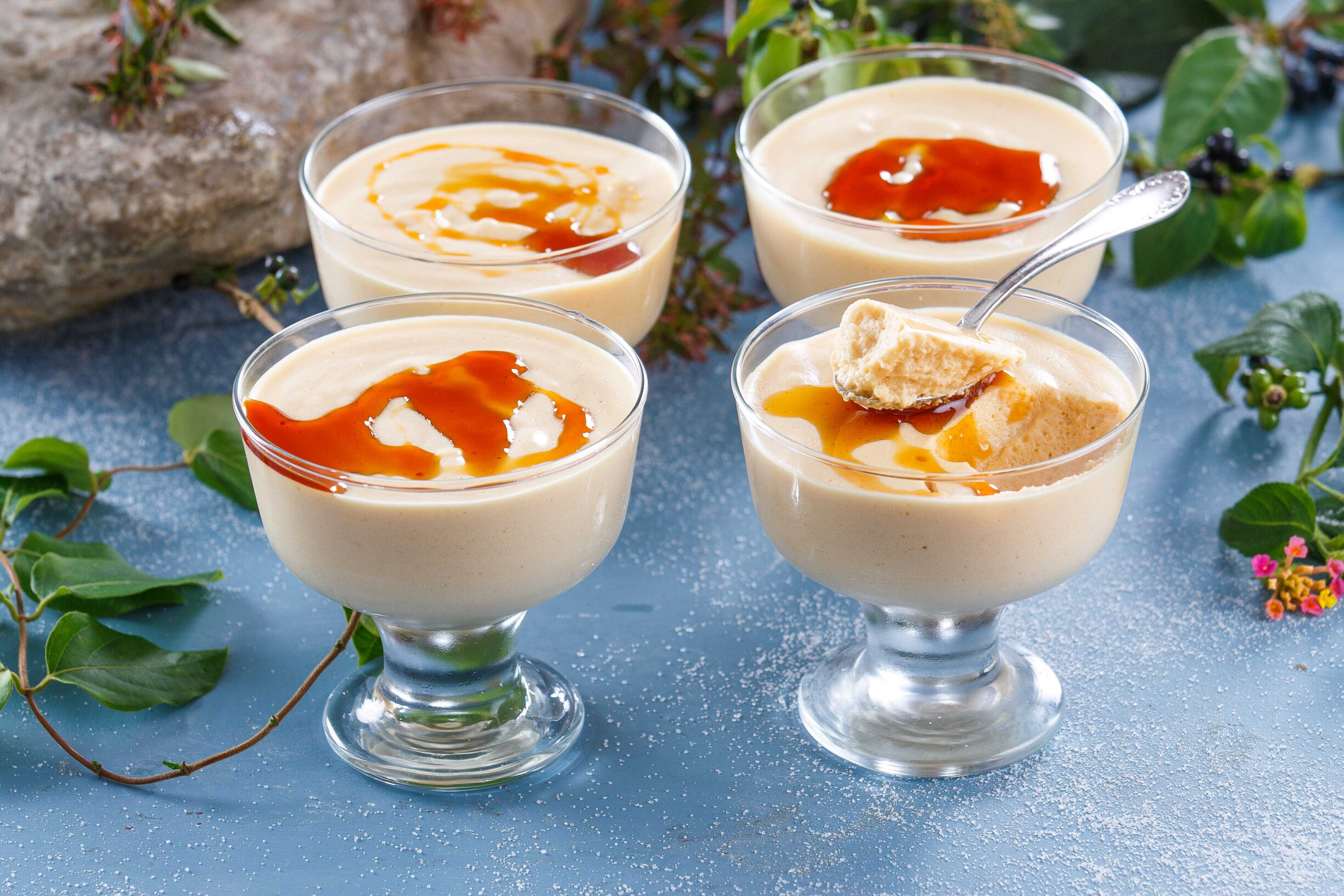 Mousse fácil de caramelo