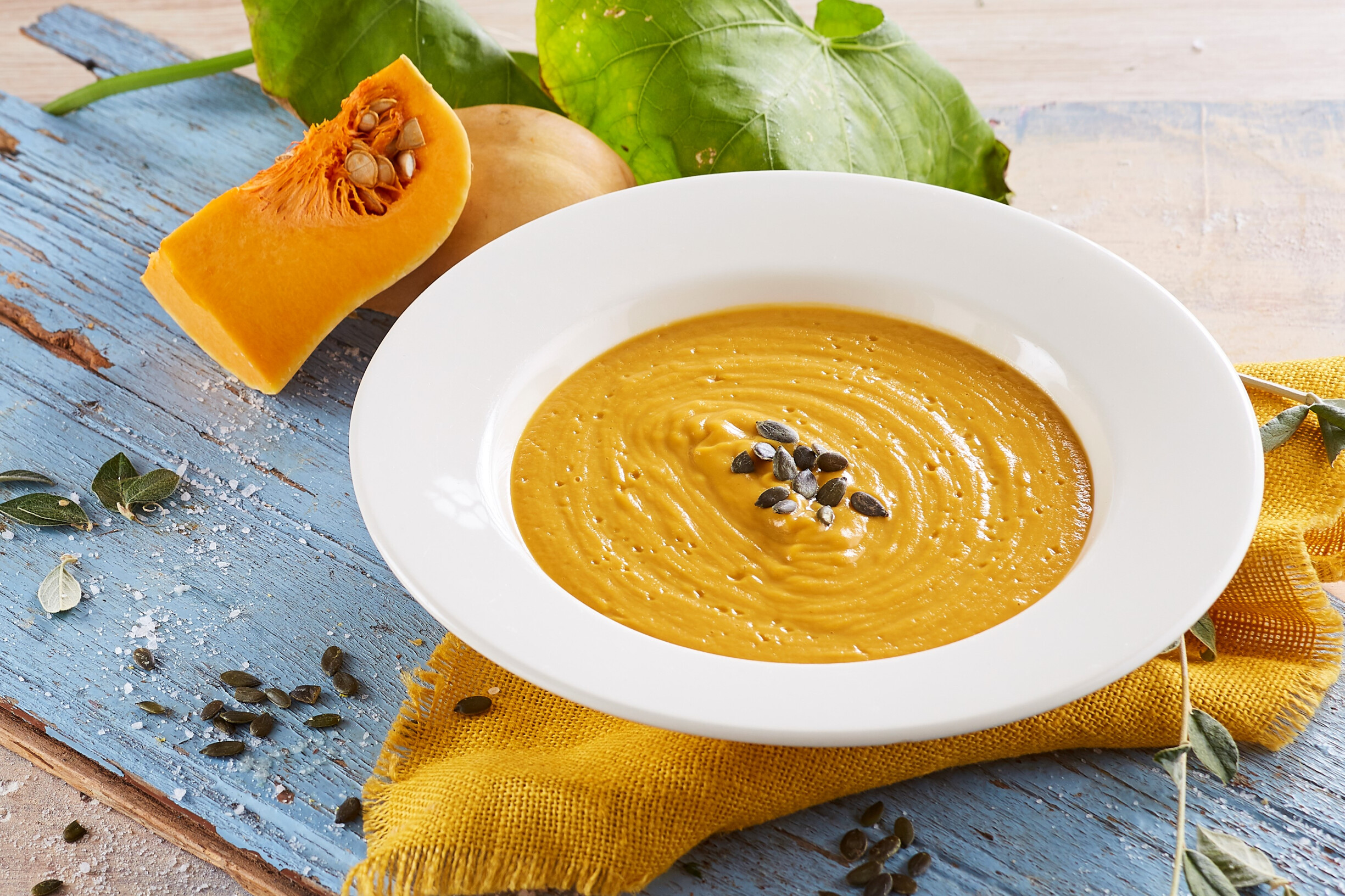 Creme de abóbora assada