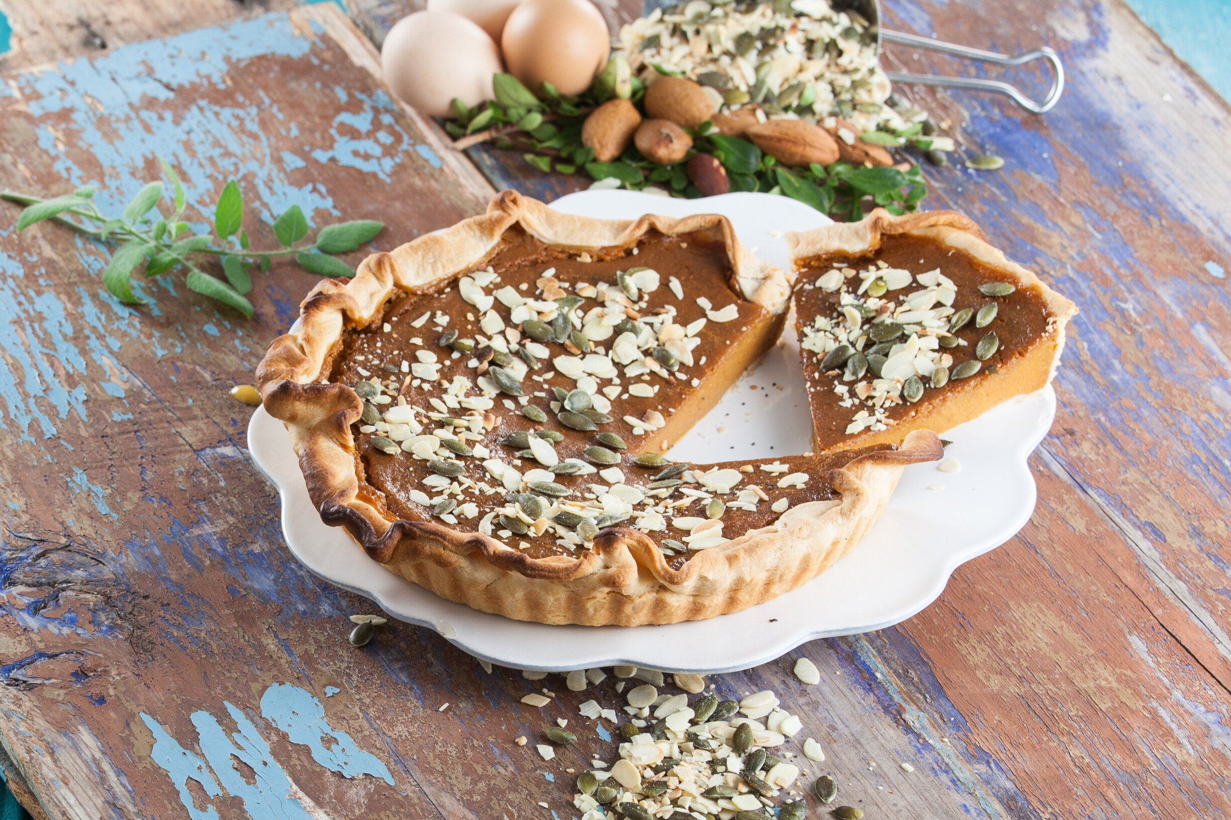 Tarte de abóbora em massa quebrada