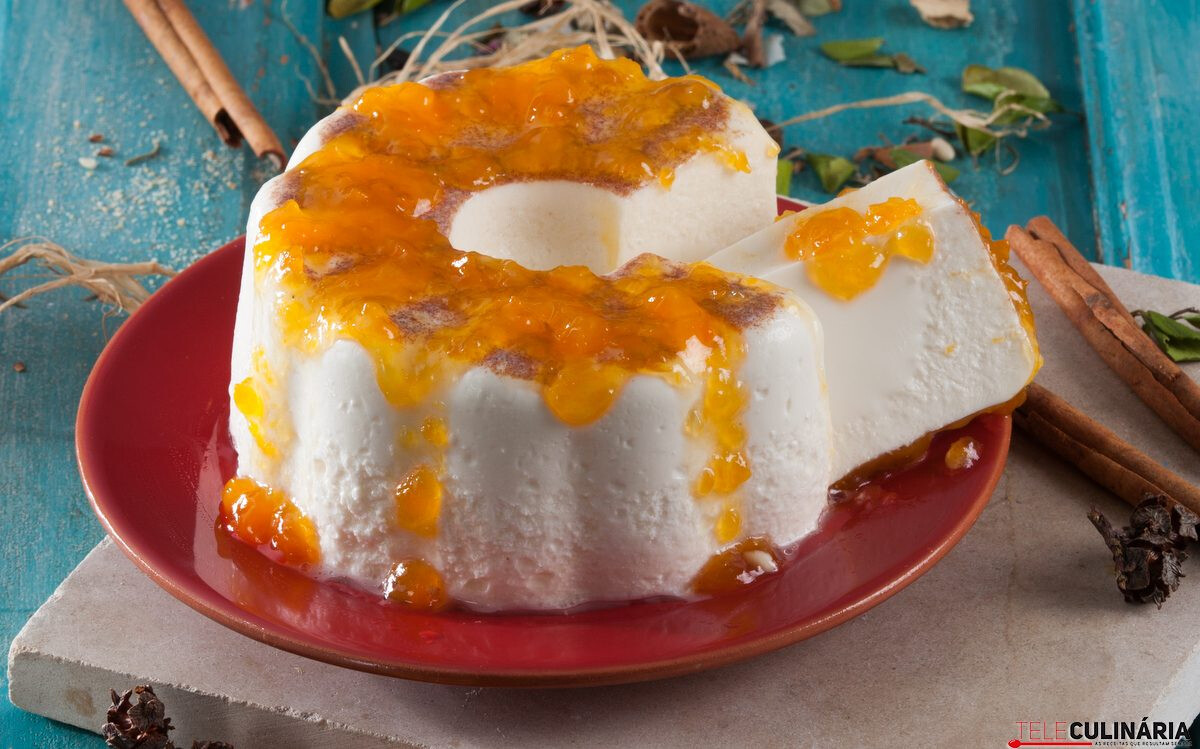 Panacota com doce de abóbora