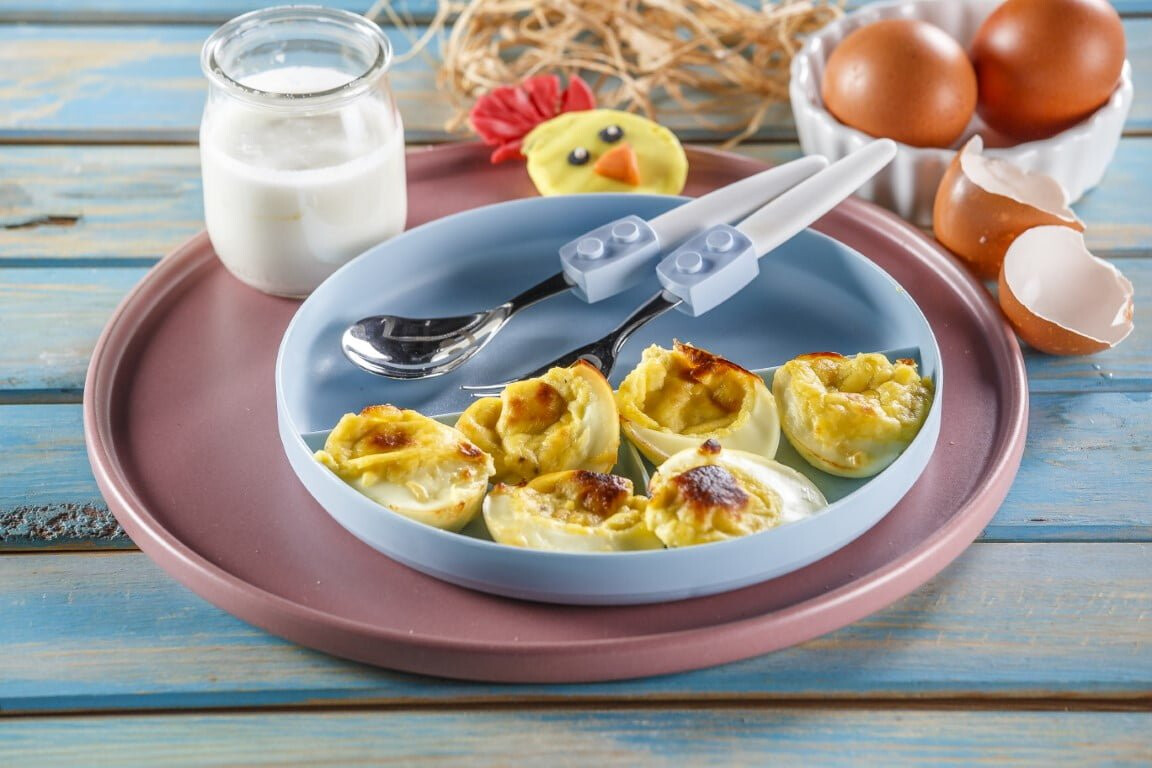 Ovos gratinados com iogurte (bebé a partir dos 13 meses)