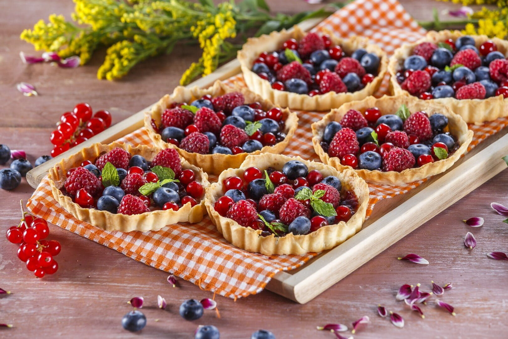 Tarteletes de frutos vermelhos (receita especial para grávidas)