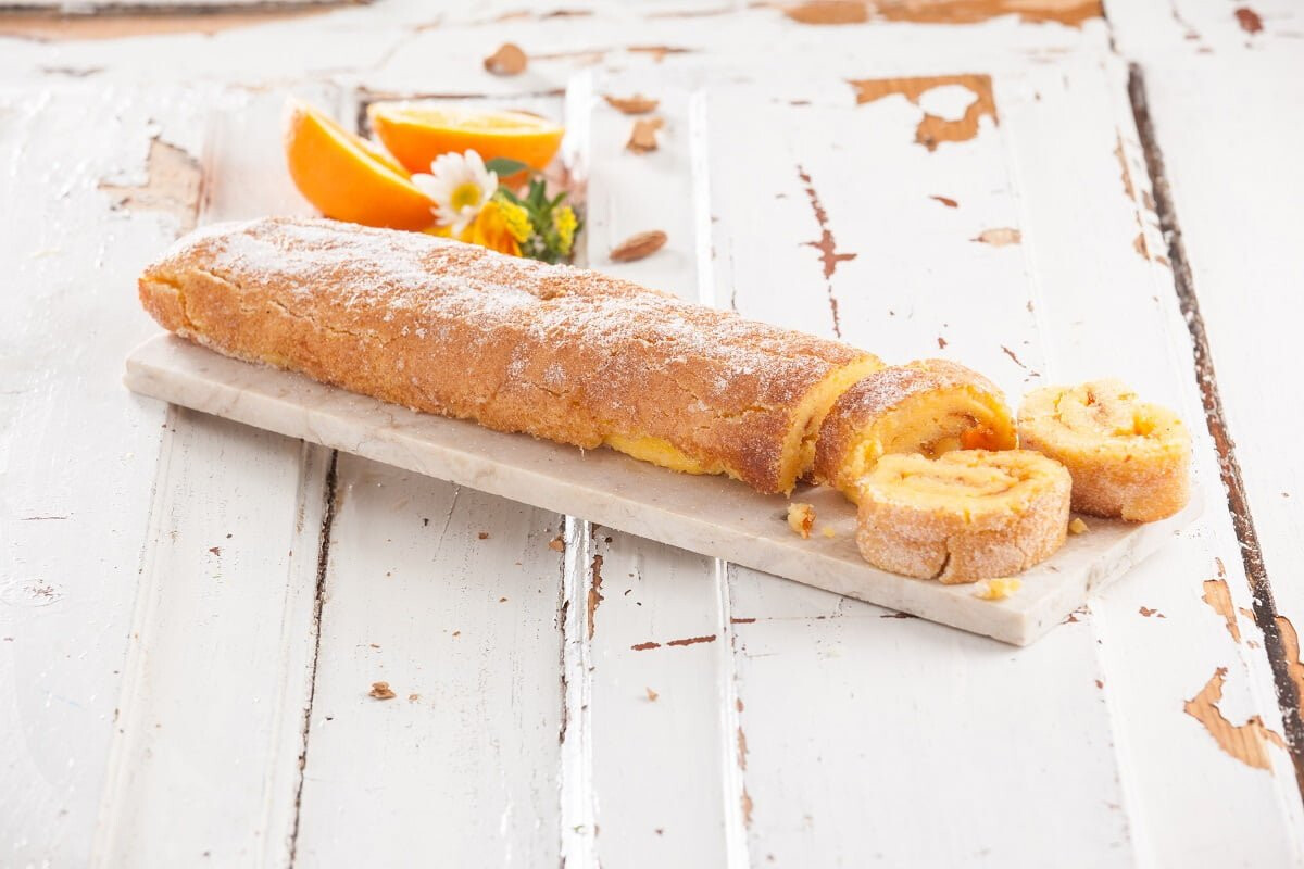 Torta de laranja e amêndoa