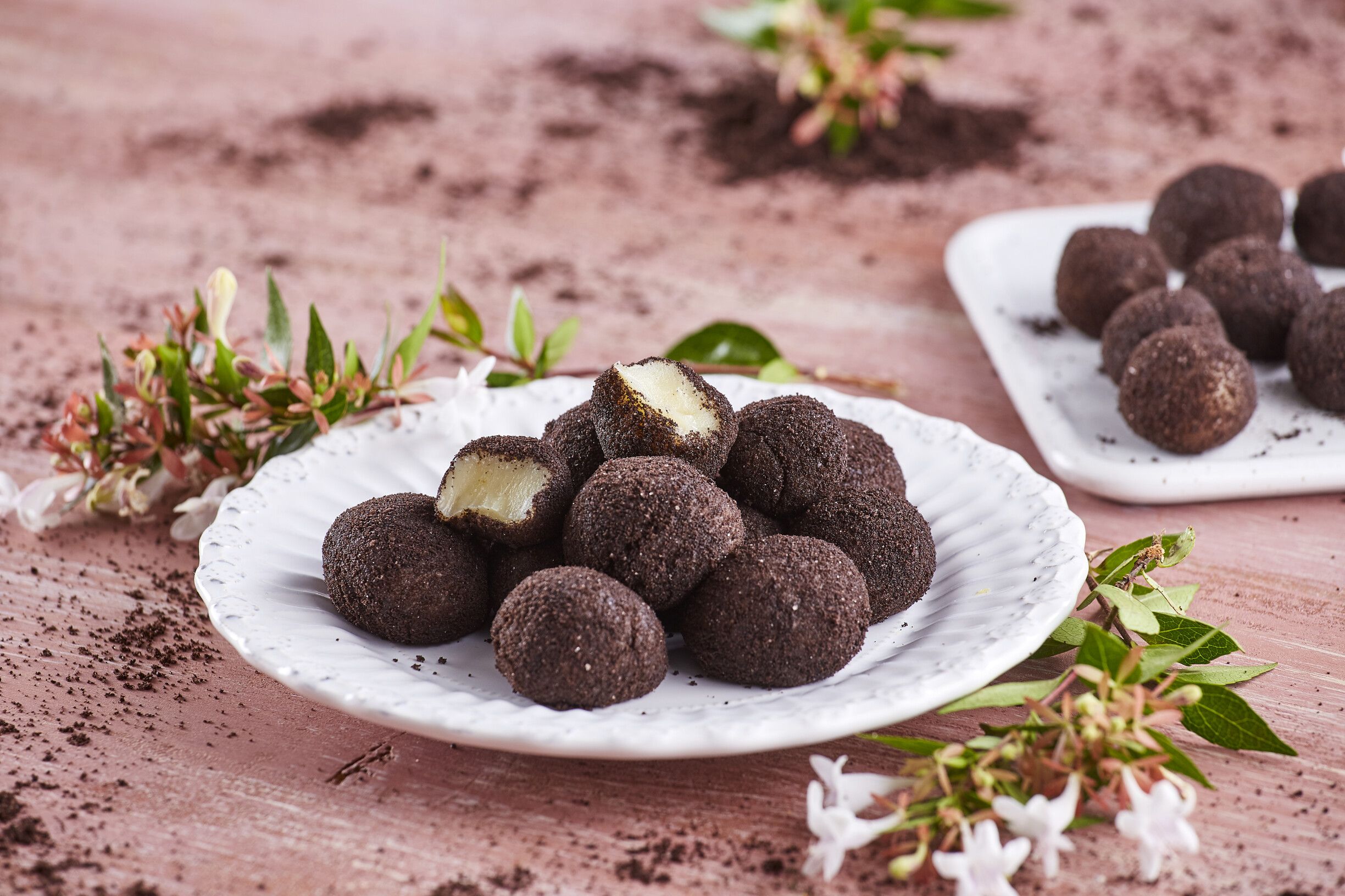 Brigadeiros de bolachas de cacau
