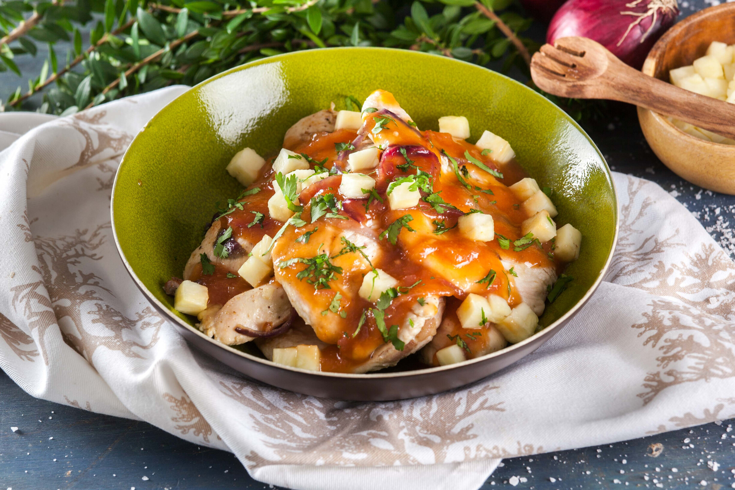 Frango à moda do havai