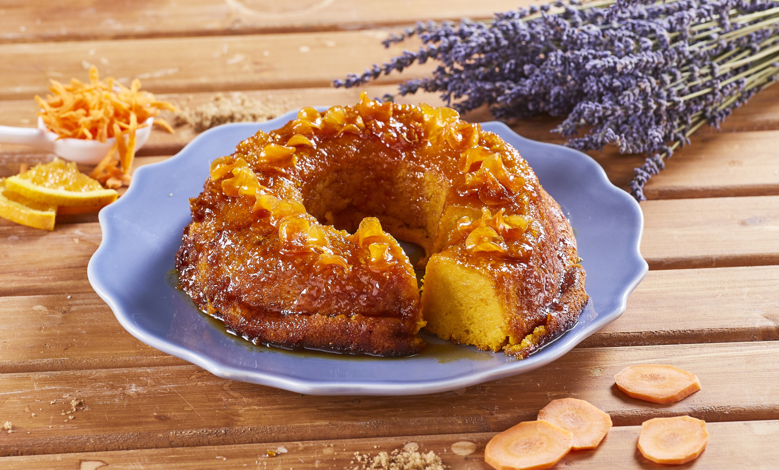 Bolo pudim de cenoura