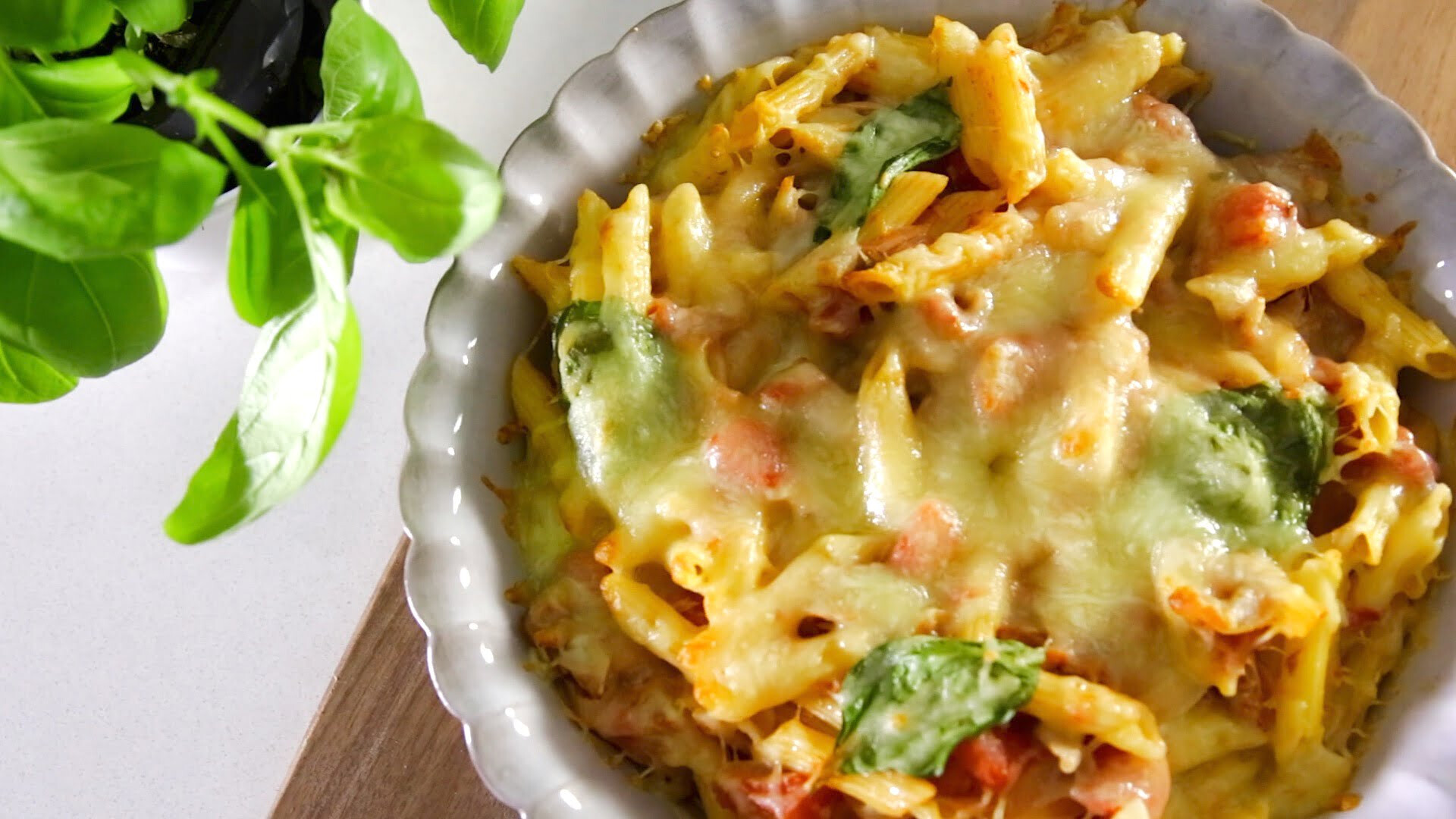 Massa de atum no forno