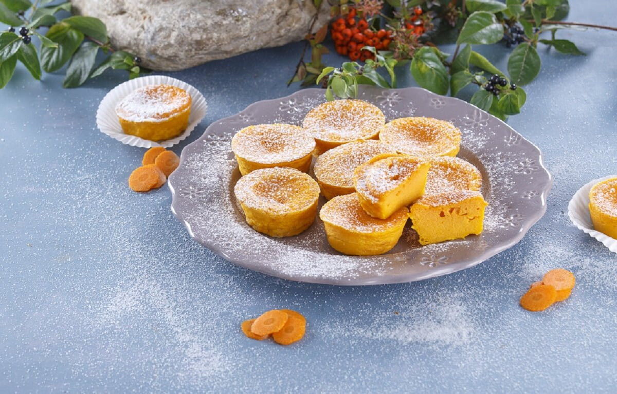 Queijadinhas de cenoura